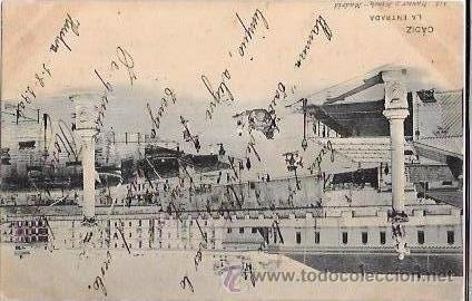 Postkarten: TARJETA POSTAL DE CADIZ. LA ENTRADA.
