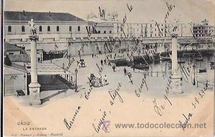 Postkarten: TARJETA POSTAL DE CADIZ. LA ENTRADA