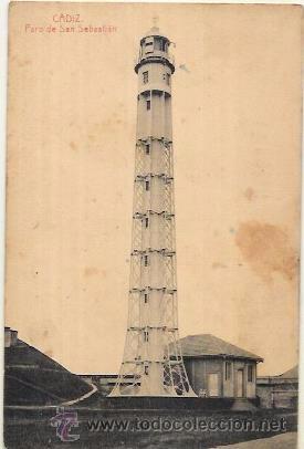 Postkarten: TARJETA POSTAL DE CADIZ. FARO DE SAN SEBASTIAN.