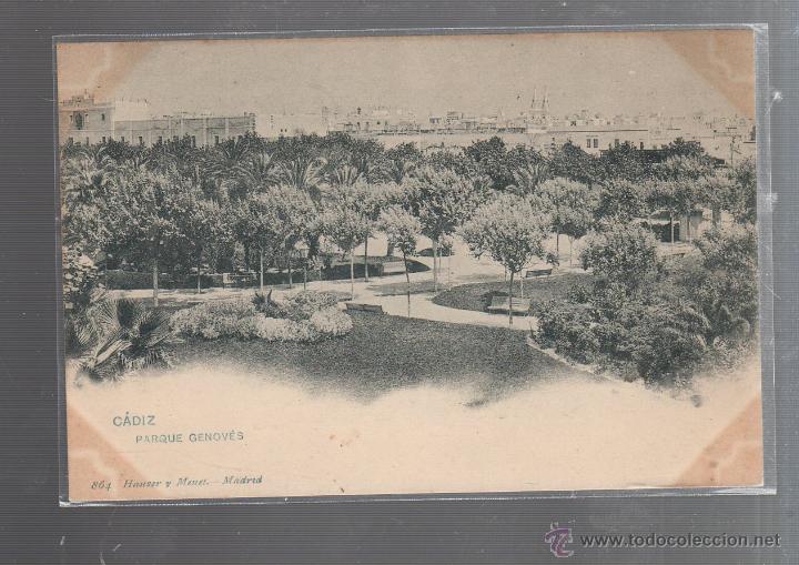 Postkarten: TARJETA POSTAL DE CADIZ - PARQUE GENOVES. 864. HAUSER Y MENET