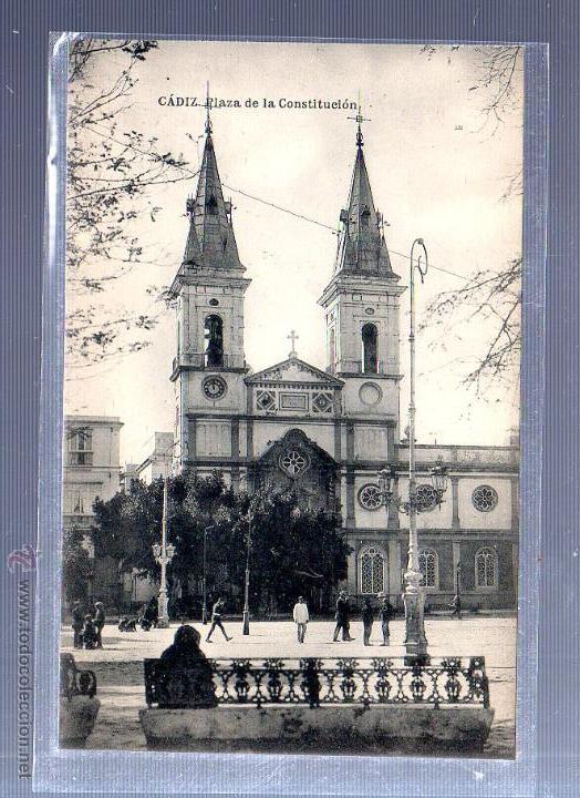 Postkarten: TARJETA POSTAL DE CADIZ - PLAZA DE LA CONSTITUCION. HAUSER Y MENET