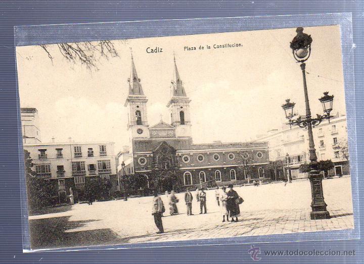 Postkarten: TARJETA POSTAL DE CADIZ - PLAZA DE LA CONSTITUCION. SERIE 479. N&ordm; 15. KNACKSTEDT & NATHER