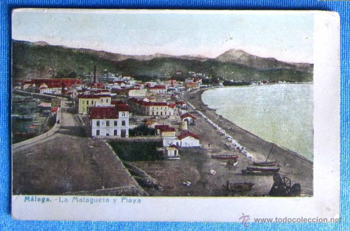 Postales: M&Aacute;LAGA. LA MALAGUETA Y PLAYA. - Foto 1