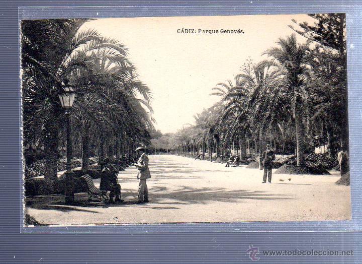 Postkarten: TARJETA POSTAL DE CADIZ - PARQUE DE GENOVES. HAUSER Y MENET