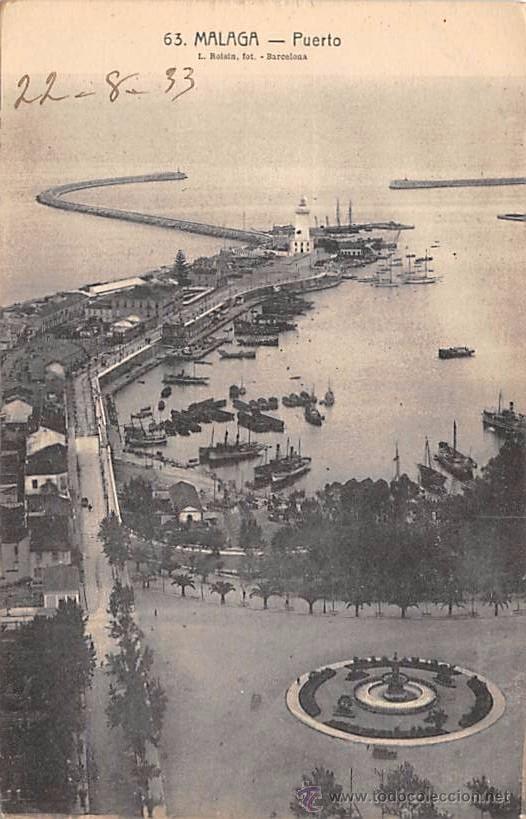 Postales: M&Aacute;LAGA.- PUERTO