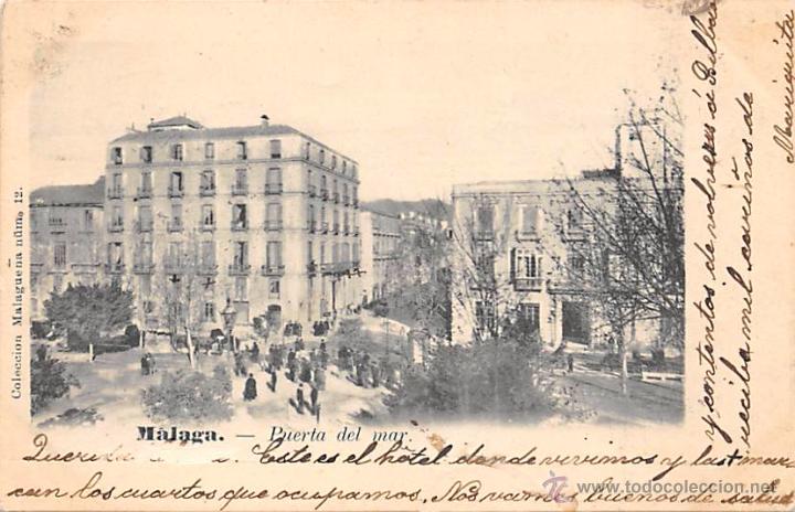 Postales: M&Aacute;LAGA.- PUERTA DEL MAR. - Foto 1