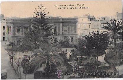 Postkarten: TARJETA POSTAL DE CADIZ. PLAZA DE LA REINA.