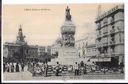 Postkarten: TARJETA POSTAL DE CADIZ. ESTATURA DE MORET.