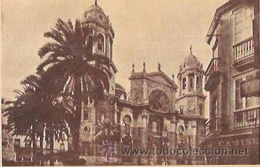 Postkarten: TARJETA POSTAL DE CADIZ. PLAZA DE LA CATEDRAL.