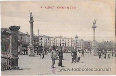 Postkarten: TARJETA POSTAL DE CADIZ. ENTRADA DE CADIZ.