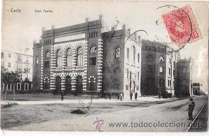 Postkarten: TARJETA POSTAL DE CADIZ. GRAN TEATRO.