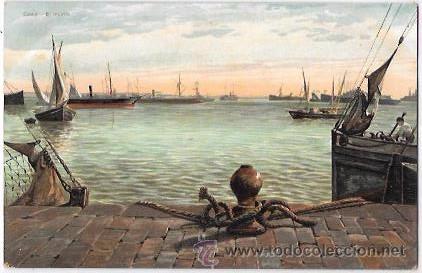 Postkarten: TARJETA POSTAL DE CADIZ. EL MUELLE.