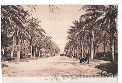 Postkarten: TARJETA POSTAL DE CADIZ. PARQUE GENOV&Eacute;S.