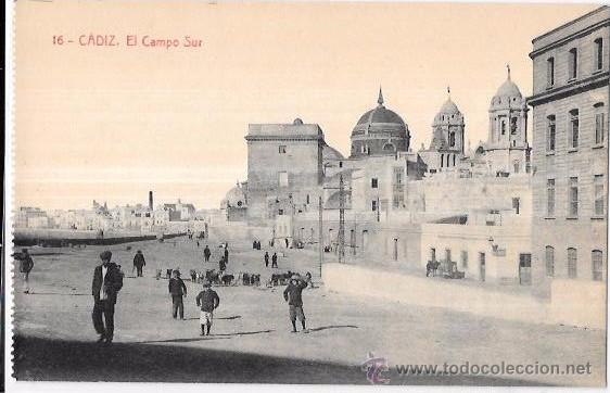 Postkarten: TARJETA POSTAL DE CADIZ. CAMPO DEL SUR.
