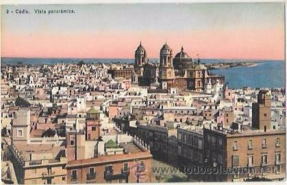 Postkarten: TARJETA POSTAL DE CADIZ. VISTA PANOR&Aacute;MICA.
