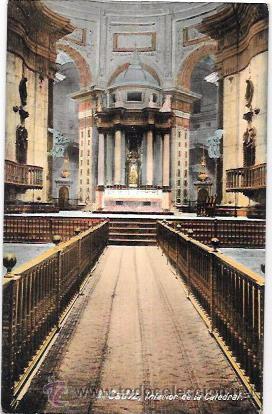 Postkarten: TARJETA POSTAL DE CADIZ. INTERIOR DE LA CATEDRAL.