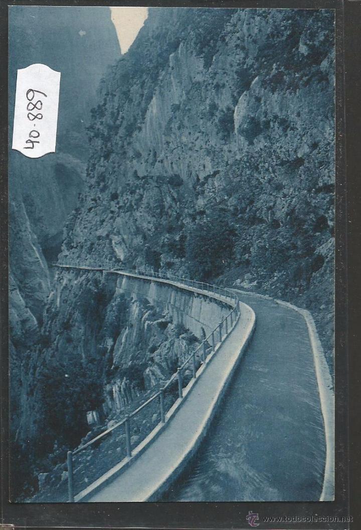 Postales: EL CHORRO - MALAGA - 108 - CANAL DE LA HIDROELECTRICA Y CAMINO DEL REY - ROISIN - (40889)