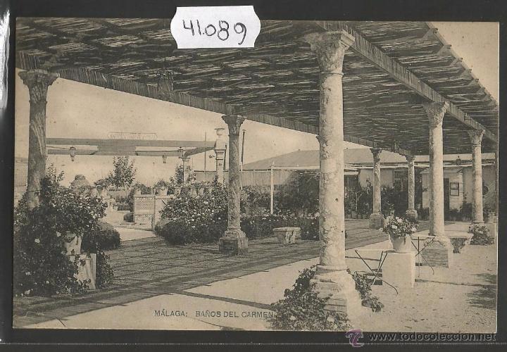 Postales: MALAGA - BA&Ntilde;OS DEL CARMEN - FOTOTIPIA HAUSER Y MENET - (41089)