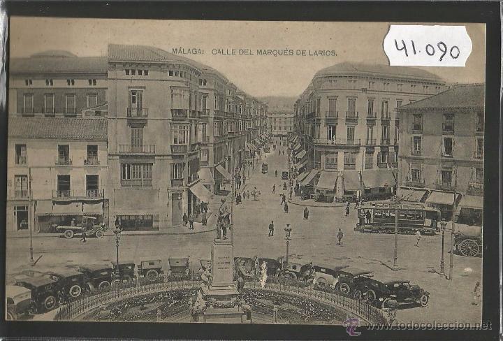 Postales: MALAGA - CALLE DEL MARQU&Eacute;S DE LARIOS - FOTOTIPIA HAUSER Y MENET - (41090)