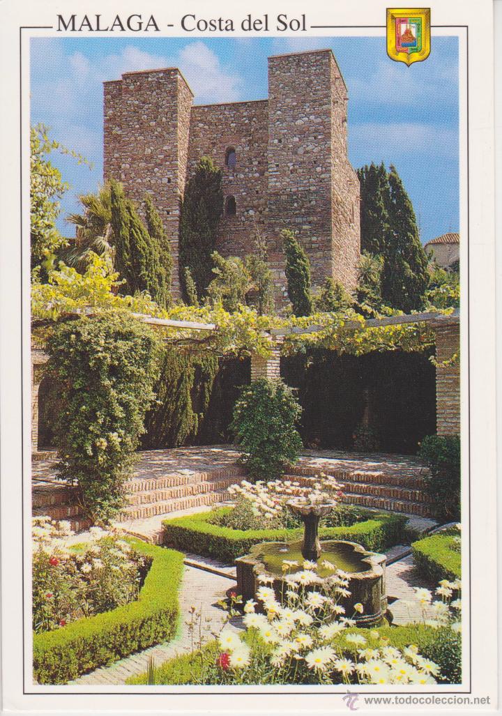 Postales: (5939) MALAGA. ALCAZABA. PATIO DE ARMAS. PUERTA DE GRANADA