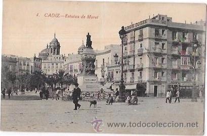 Cartoline: TARJETA POSTAL DE CADIZ. ESTACI&Oacute;N DE MORET.