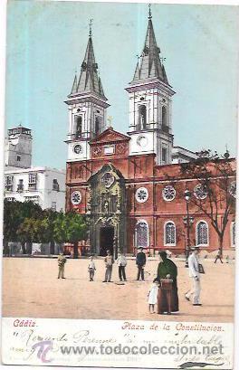 Cartoline: TARJETA POSTAL DE CADIZ. PLAZA DE LA CONSTITUCI&Oacute;N.