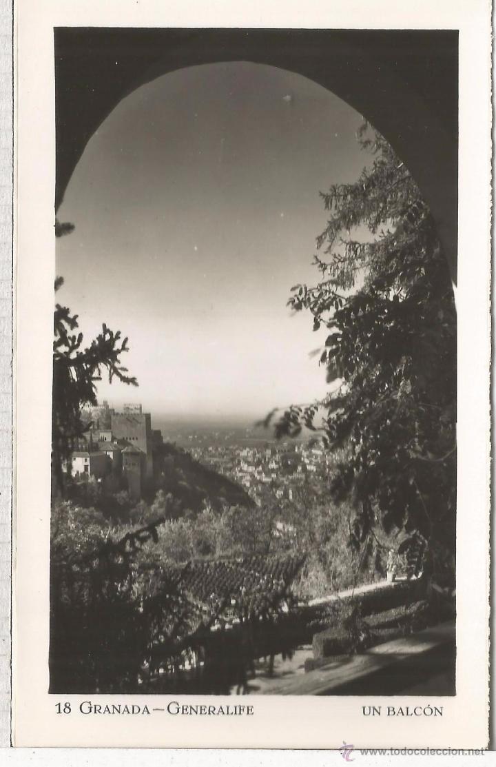 Postales: GRANADA GENERALIFE SIN ESCRIBIR - Foto 1