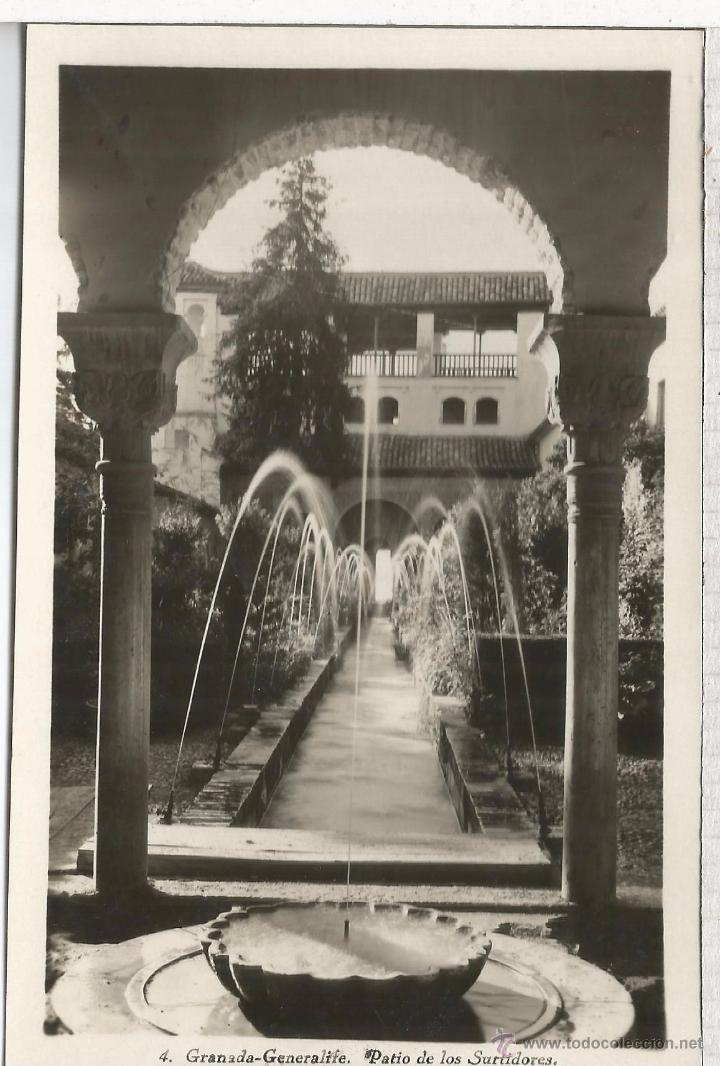 Postales: GRANADA GENERALIFE SIN ESCRIBIR - Foto 1