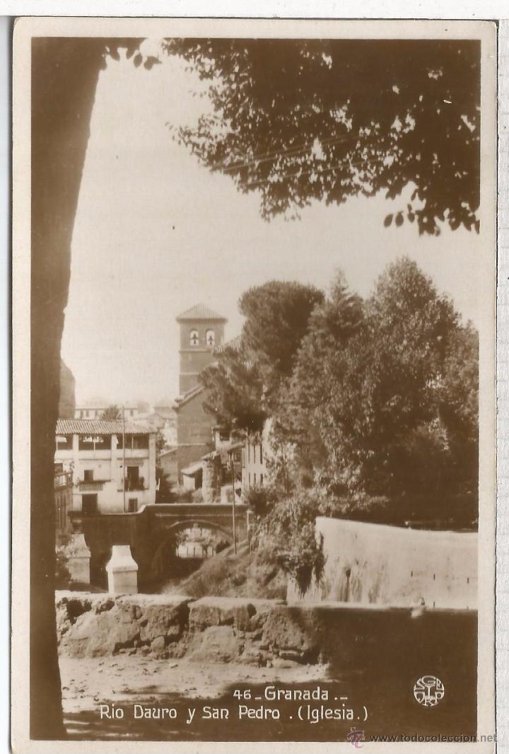 Postales: GRANADA RIO DARRO SIN ESCRIBIR - Foto 1