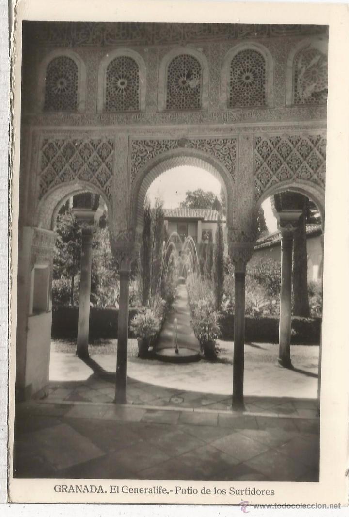 Postales: GRANADA GENERALIFE SIN ESCRIBIR - Foto 1