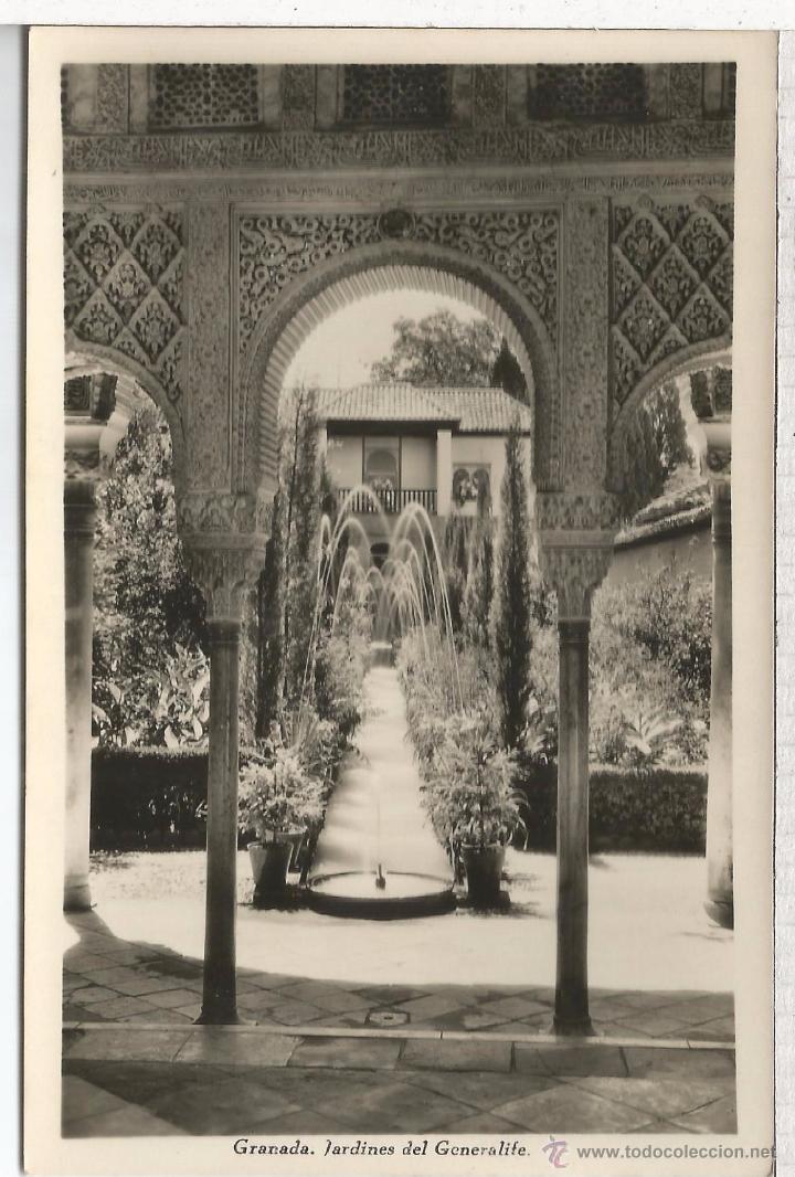 Postales: GRANADA GENERALIFE SIN ESCRIBIR - Foto 1