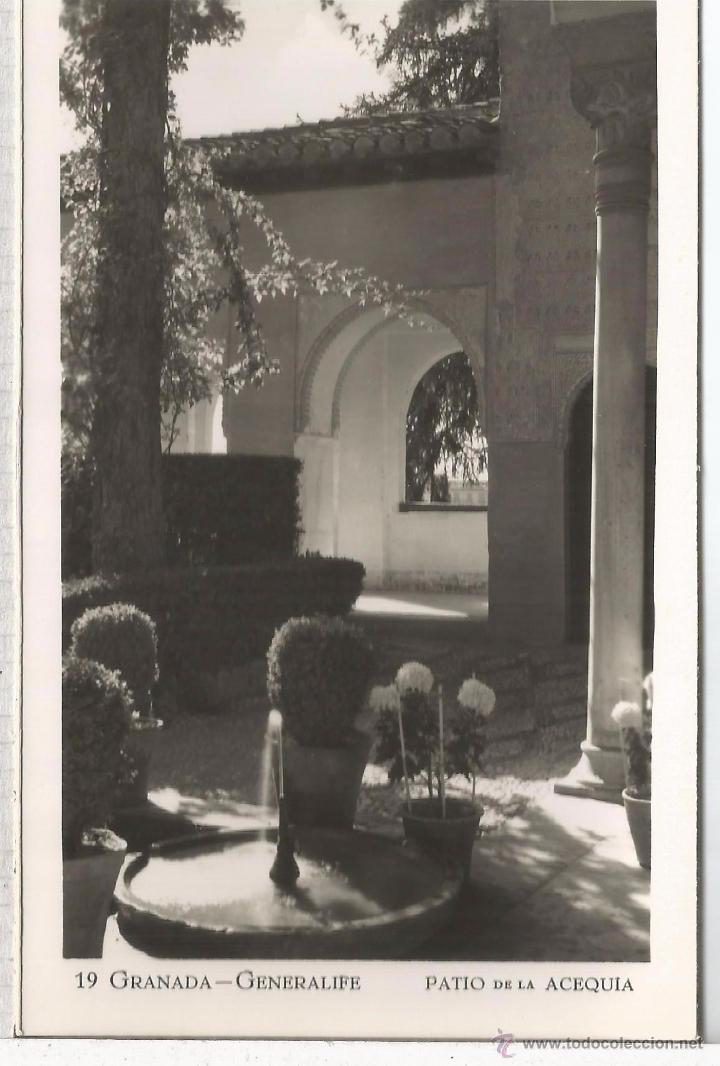 Postales: GRANADA GENERALIFE SIN ESCRIBIR - Foto 1