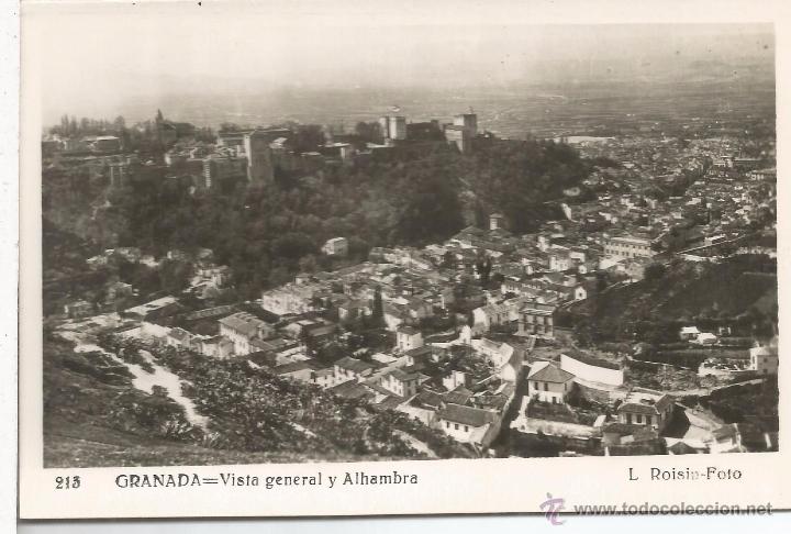 Postales: GRANADA VISA GENERAL SIN ESCRIBIR - Foto 1