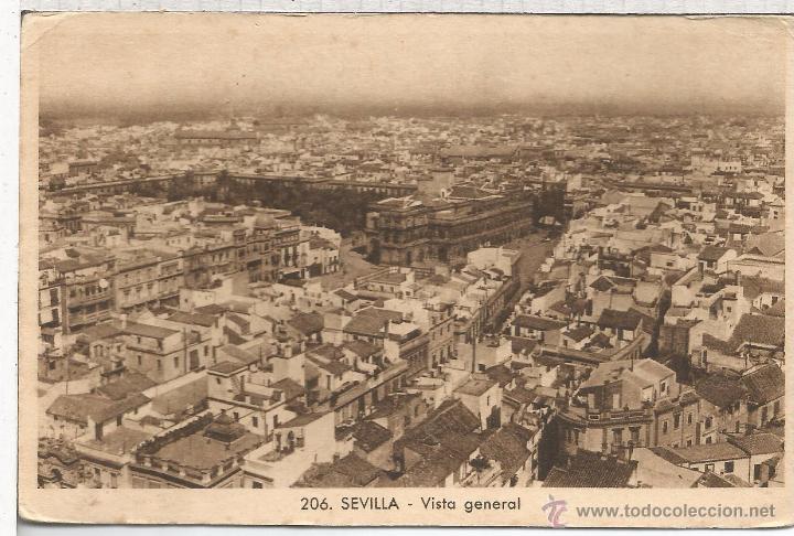 Postales: SEVILLA VISTA GENERAL SIN ESCRIBIR - Foto 1