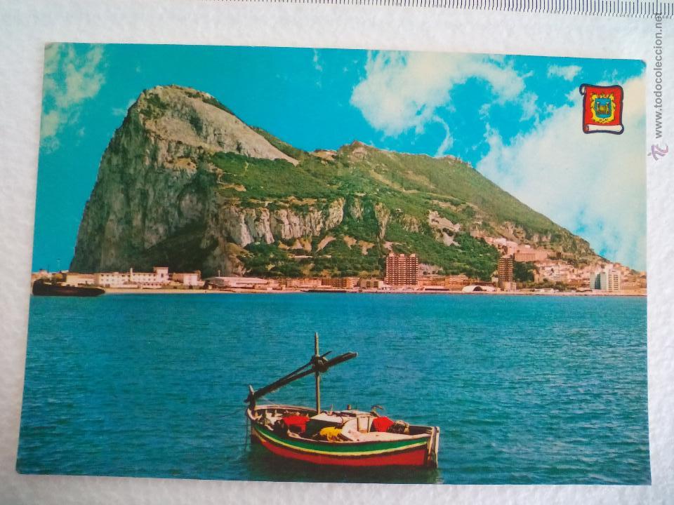Postales: Tarjeta postal. La Linea de la Concepci&oacute;n Vista del Pe&ntilde;on de Gibraltar 5813. Ed. Pergamino Post card