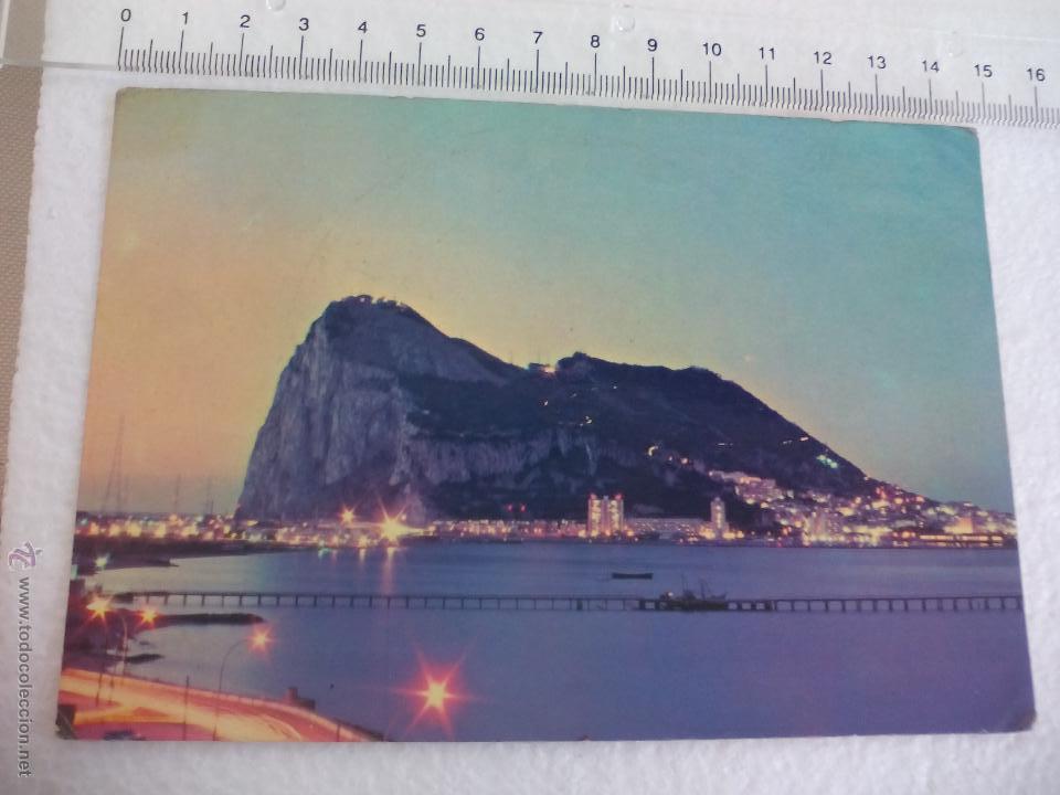 Postales: Tarjeta postal 2- La linea de la Concepci&oacute;n Pe&ntilde;&oacute;n de Gibraltar. Postales Inma. Cadiz. 1975 Post Card