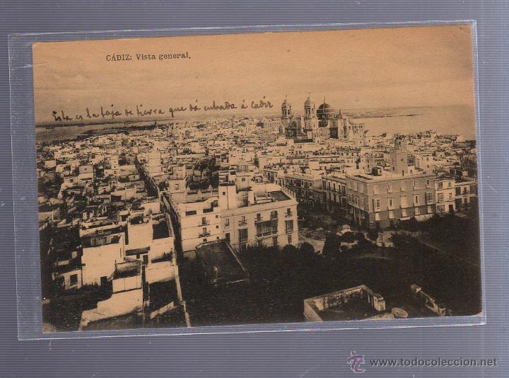 Cartoline: TARJETA POSTAL DE CADIZ - VISTA GENERAL. HAUSER Y MENET