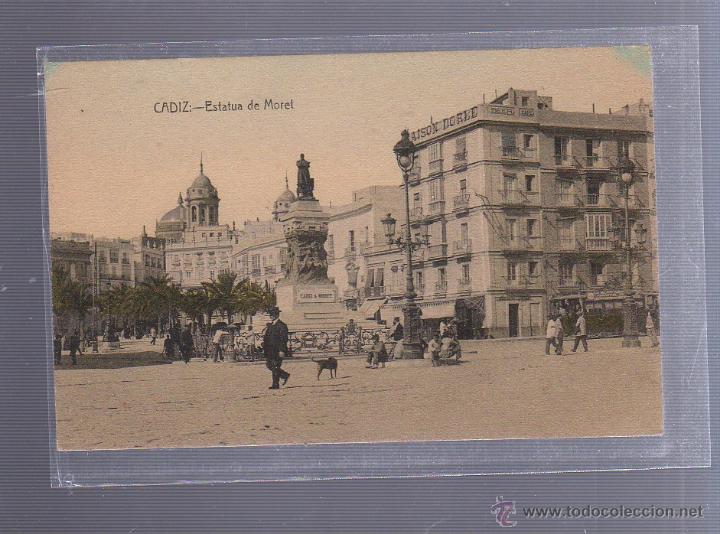 Cartoline: TARJETA POSTAL DE CADIZ - ESTATUA DE MORET.