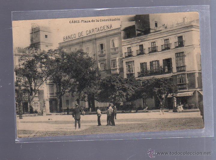 Cartoline: TARJETA POSTAL DE CADIZ - PLAZA DE LA CONSTITUCION. HAUSER Y MENET