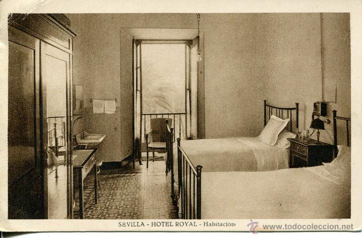 Postales: SEVILLA-HOTEL ROYAL-HABITACIONES.-ROISIN