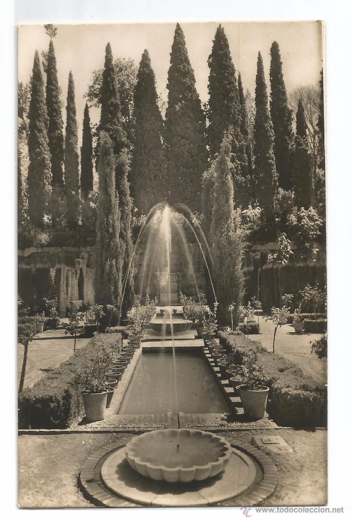 Postales: GENERALIFE .- RIA JARDINES NUEVOS .- SERIE III N&ordm; 25 .- TALLERES ZERKOWITZ