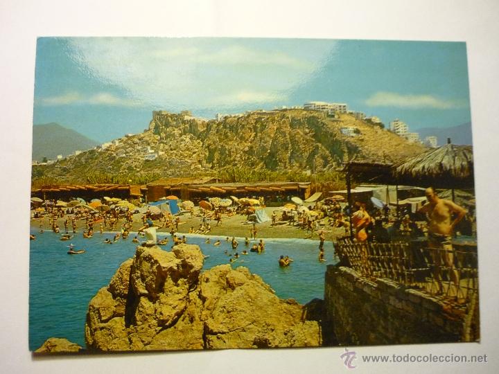 Postales: POSTAL SALOBRE&Ntilde;A- VISTA PARCIAL Y PLAYA--ESCRITA