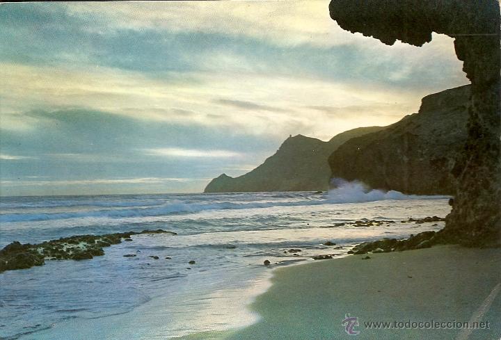 Postales: POSTAL, ALMERIA, PLAYA DE MONSUL, CIRCULADA