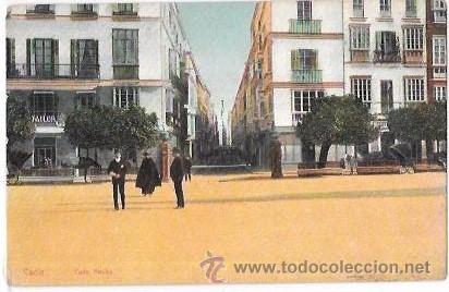 Postkarten: TARJETA POSTAL DE CADIZ. CALLE ANCHA.