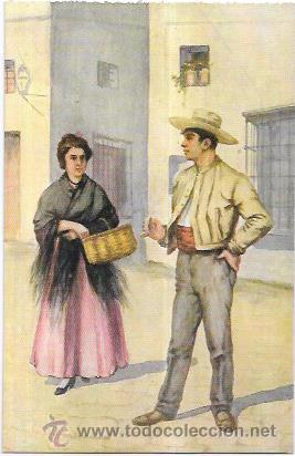 Postkarten: TARJETA POSTAL DE CADIZ. TIPOS GADITANOS.