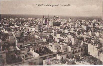 Postkarten: TARJETA POSTAL DE CADIZ. VISTA GENERAL. UN DETALLE.