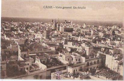 Postkarten: TARJETA POSTAL DE CADIZ. VISTA GENERAL. UN DETALLE.