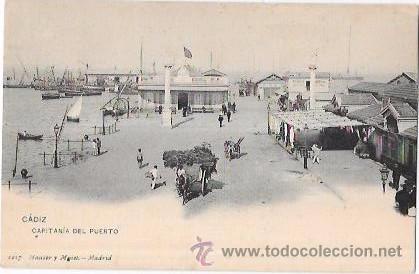 Postkarten: TARJETA POSTAL DE CADIZ. CAPITAN&Iacute;A DEL PUERTO. HAUSER Y MENET.