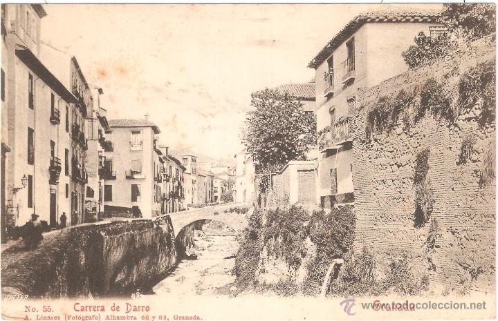 Postales: GRANADA CARRERA DE DARRO - Foto 1