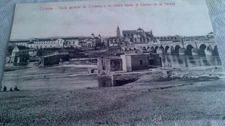 Postales: CORDOBA,, VISTA PARCIAL DE LA CIUDAD Y LA RIBERA DESDE EL CAMPO DE LA VERDAD,FOTO GARZON